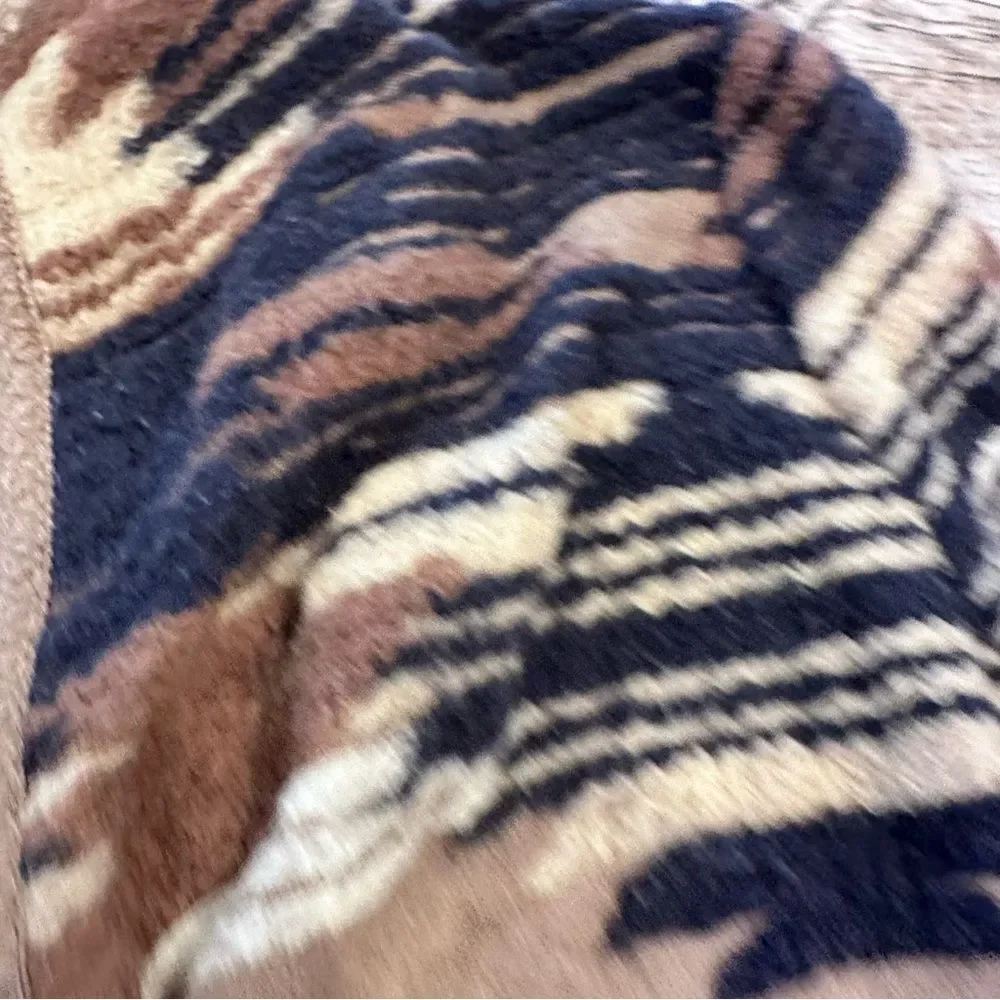 Lucky Brand Multicolor Fringed Western Boho Fringed Open Cardigan Size Large